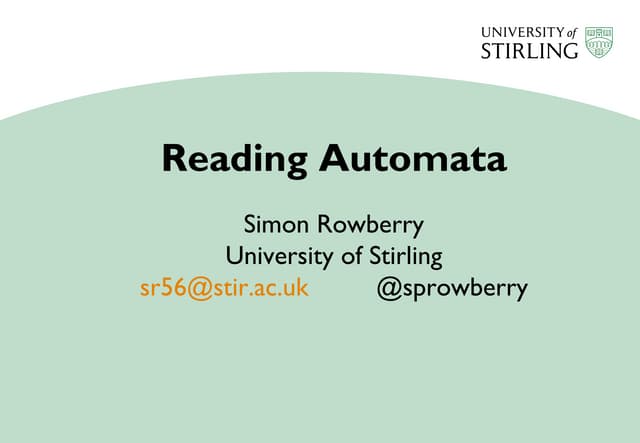 Reading automata