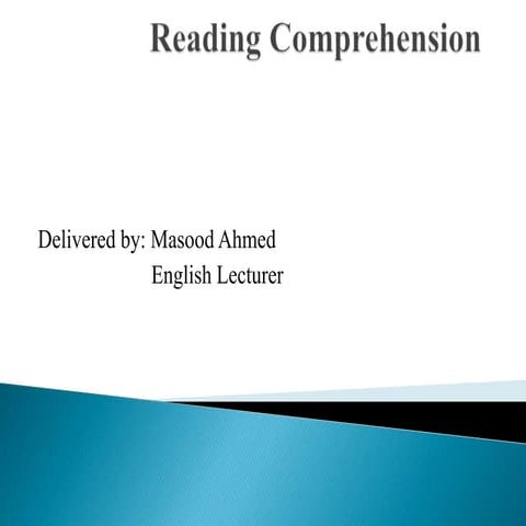 comprehension | PPTX