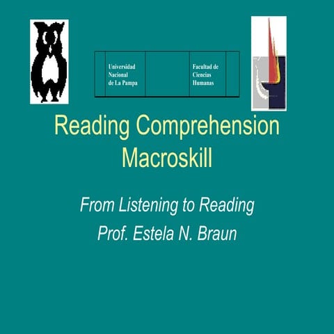 Reading Comprehension Macroskill