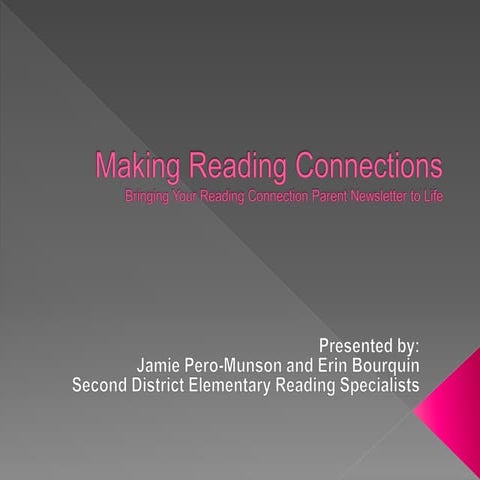 Reading connection presentation