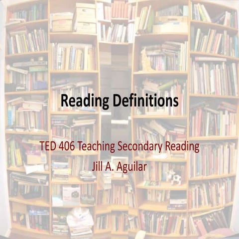 Reading definitions