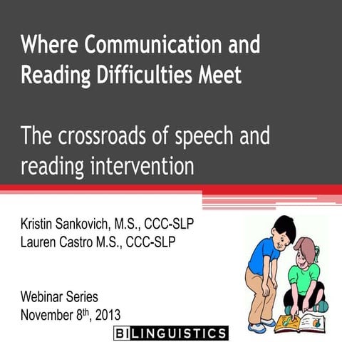 Where Communication and Reading Difficulties Meet | PDF