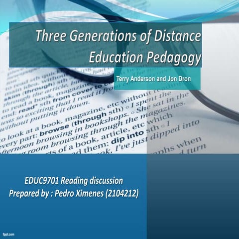 Reading discussion anderson and dron by pedro ximenes_2104212