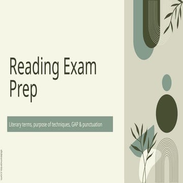 Reading Exam Prep L1 for 6 grade student