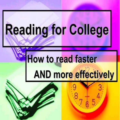 How to Read Faster and More Effectively in College