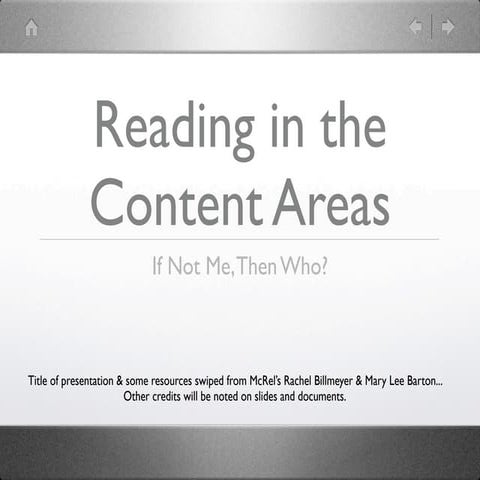 Reading in the Content Area