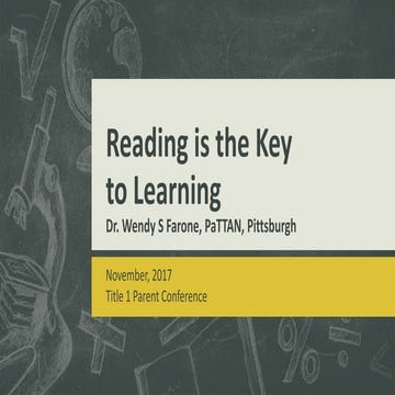 Reading is the Key to Learning