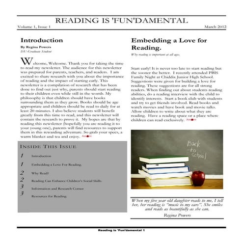 Reading newsletter final