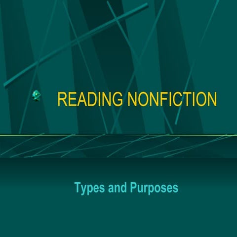 Reading nonfiction