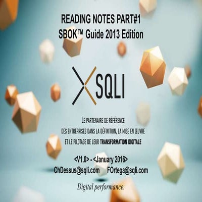 Scrum Book Of Knowledge - Reading Notes, Part#1