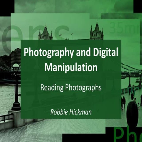 Reading photographs pro forma