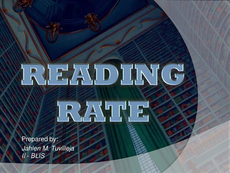 Calculate Reading Rate