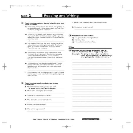 Readings and writings 4º eso