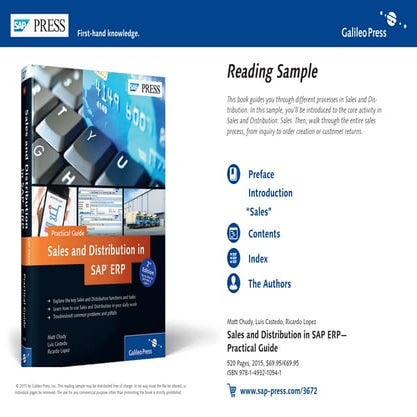 Reading sample sappress_1054_sales_and_distribution_in_sap_erp_practical_guide