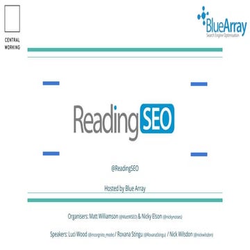 ReadingSEO - 5th september 2019