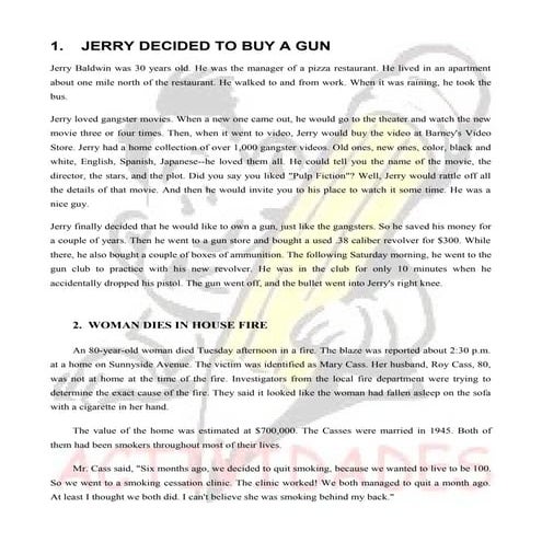 Readings for 11th grades