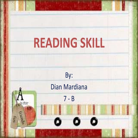 Reading skill