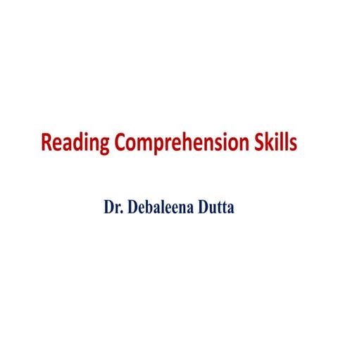 Reading skill