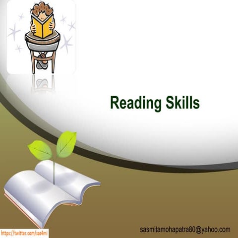 Reading skills Sasmita Mohapatra-Soft Skill Trainer