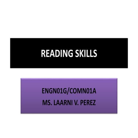 Reading skills & kinds (2)
