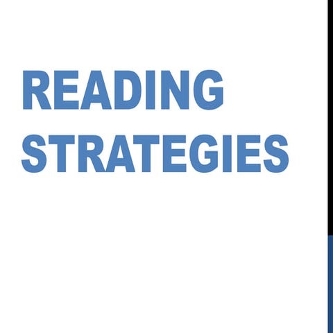 Reading Strategies