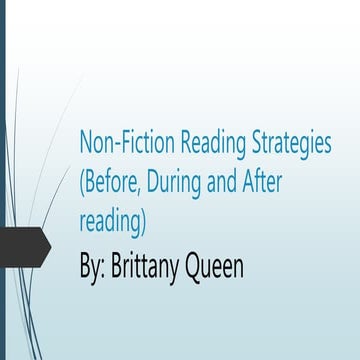 Non-Fiction Reading Strategies