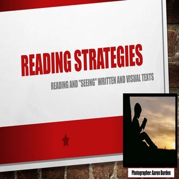 Reading strategies
