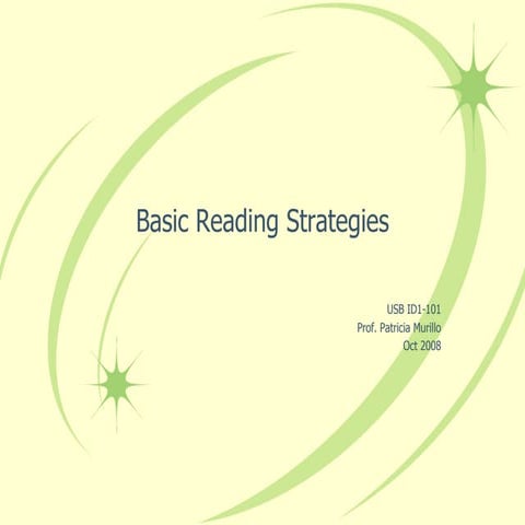 Basic Reading Strategies