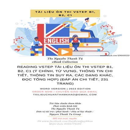 READING VSTEP TÀI LIỆU ÔN THI VSTEP B1, B2, C1 (Ý CHÍNH, TỪ VỰNG, THÔNG ...