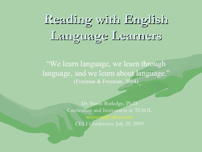 Reading With English Language Learners