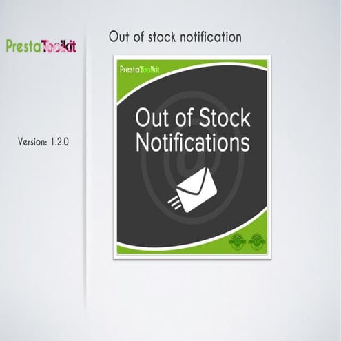 PrestaShop Out of Stock Notification Module