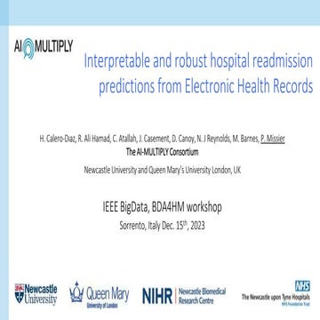 Interpretable and robust hospital readmission predictions from Electronic Hea...