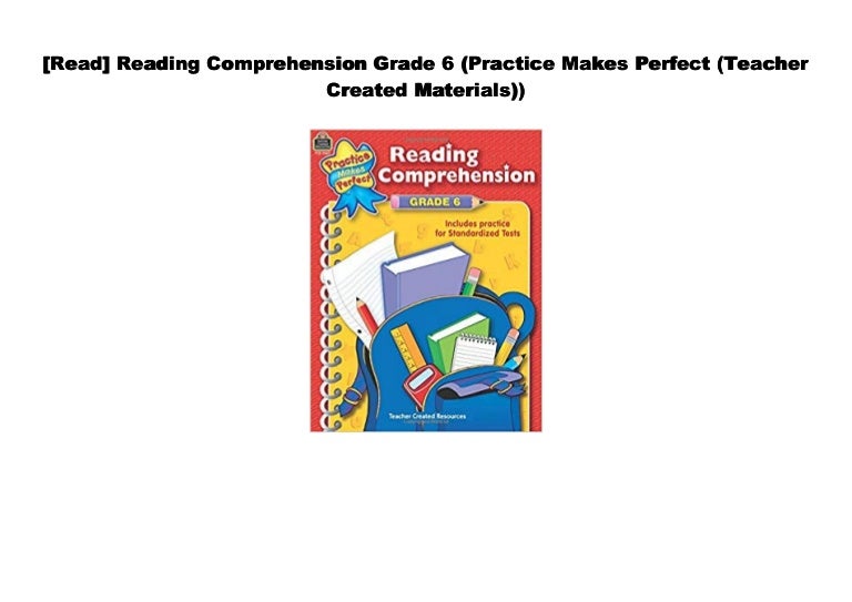 Pdf Reading Comprehension Grade 6 Practice Makes Perfect Teache