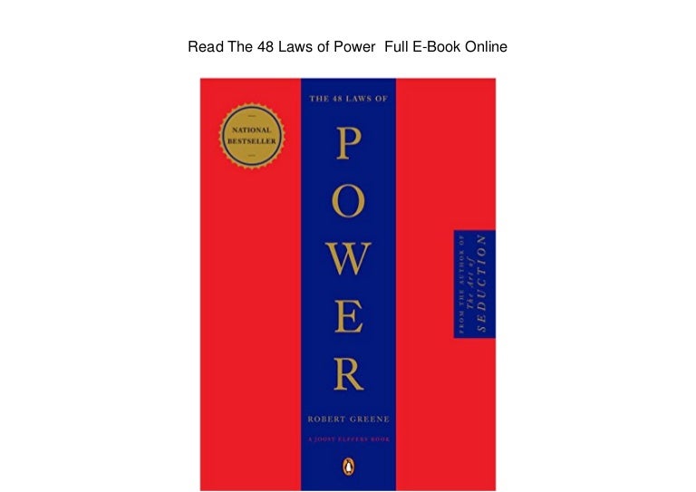 Read The 48 Laws of Power Full EBook Online
