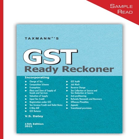 Taxmann's GST Ready Reckoner