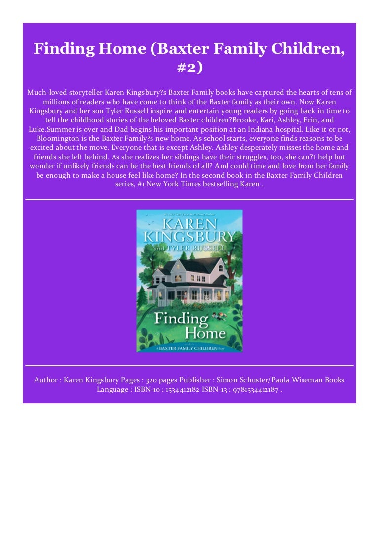 Ready For Download Finding Home Baxter Family Children 2