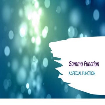 Gamma function 