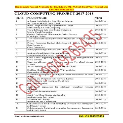 Readymade project available for be b tech me mtech final year project ...