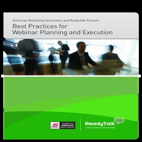 Webinar Planning & Execution Best Practices