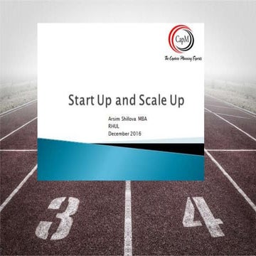Start - Up and Scale Up 