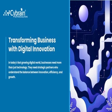 Cybrain Software Solutions – Building Future-Ready Digital Tools