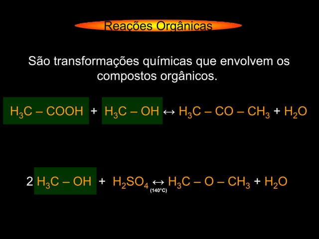Introdução à Reações Orgânicas