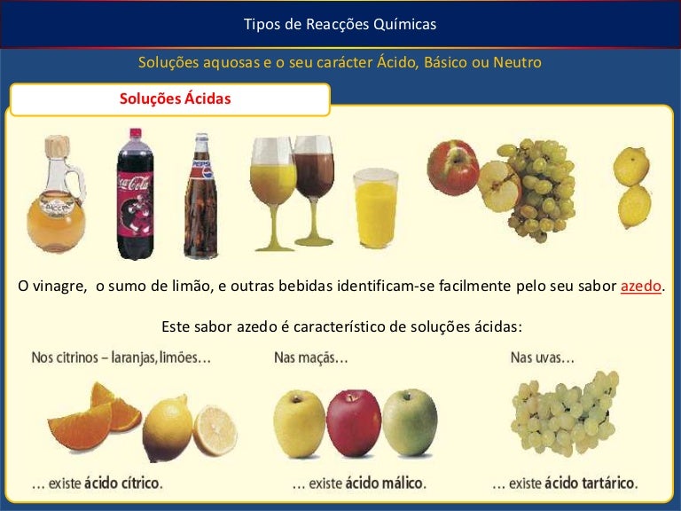 Exemplos De ácidos E Bases No Cotidiano