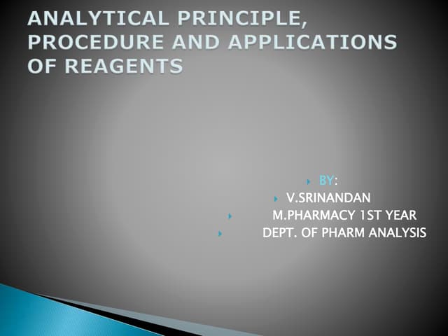 Reagents
