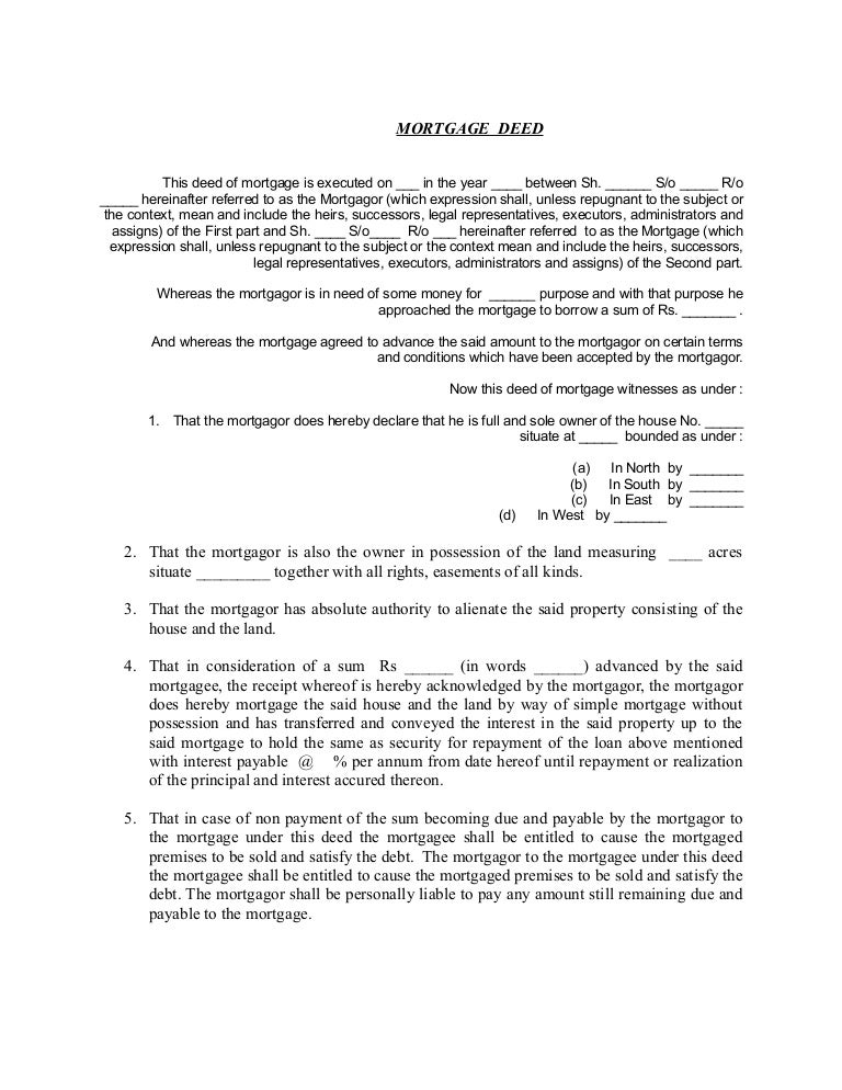 Real Estate India Legal Deed Formats By Assetventures.In Indiapropert…