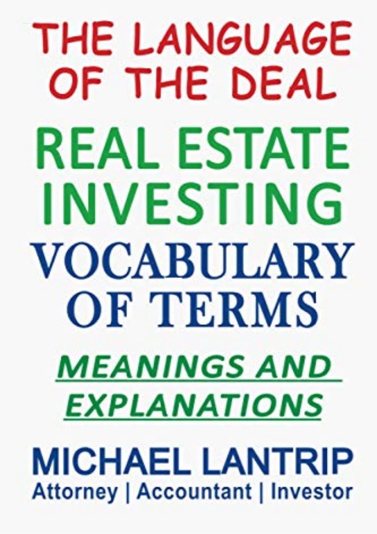 PDF BOOK DOWNLOAD Real Estate Investing Vocabulary Of Terms The Lang 