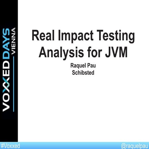 Real Impact Testing Analysis For JVM | PPT