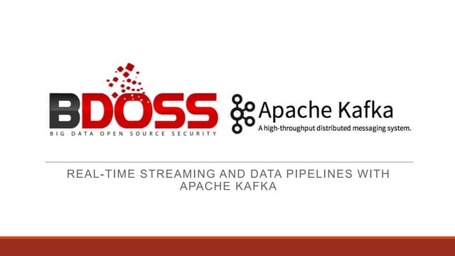 Real-time streaming and data pipeli...
