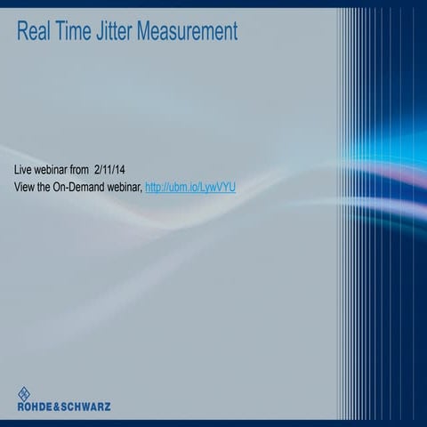 Real-Time Jitter Measurements 