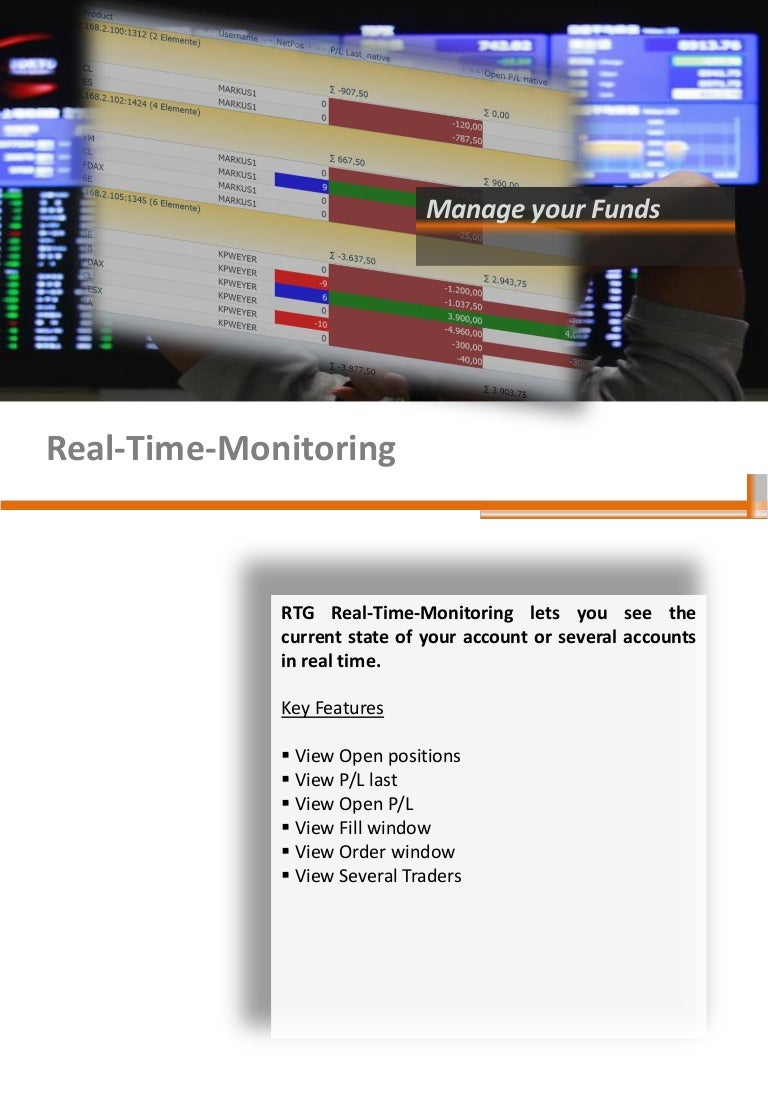 Real timemonitoring